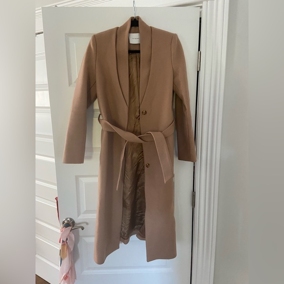IVY & OAK long coat in tan/beige - size 38 (EU) - Picture 4 of 6